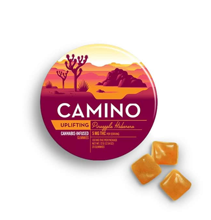 Photograph of product: [uplifting] Pineapple Habanero | 20PK Gummies 100mg