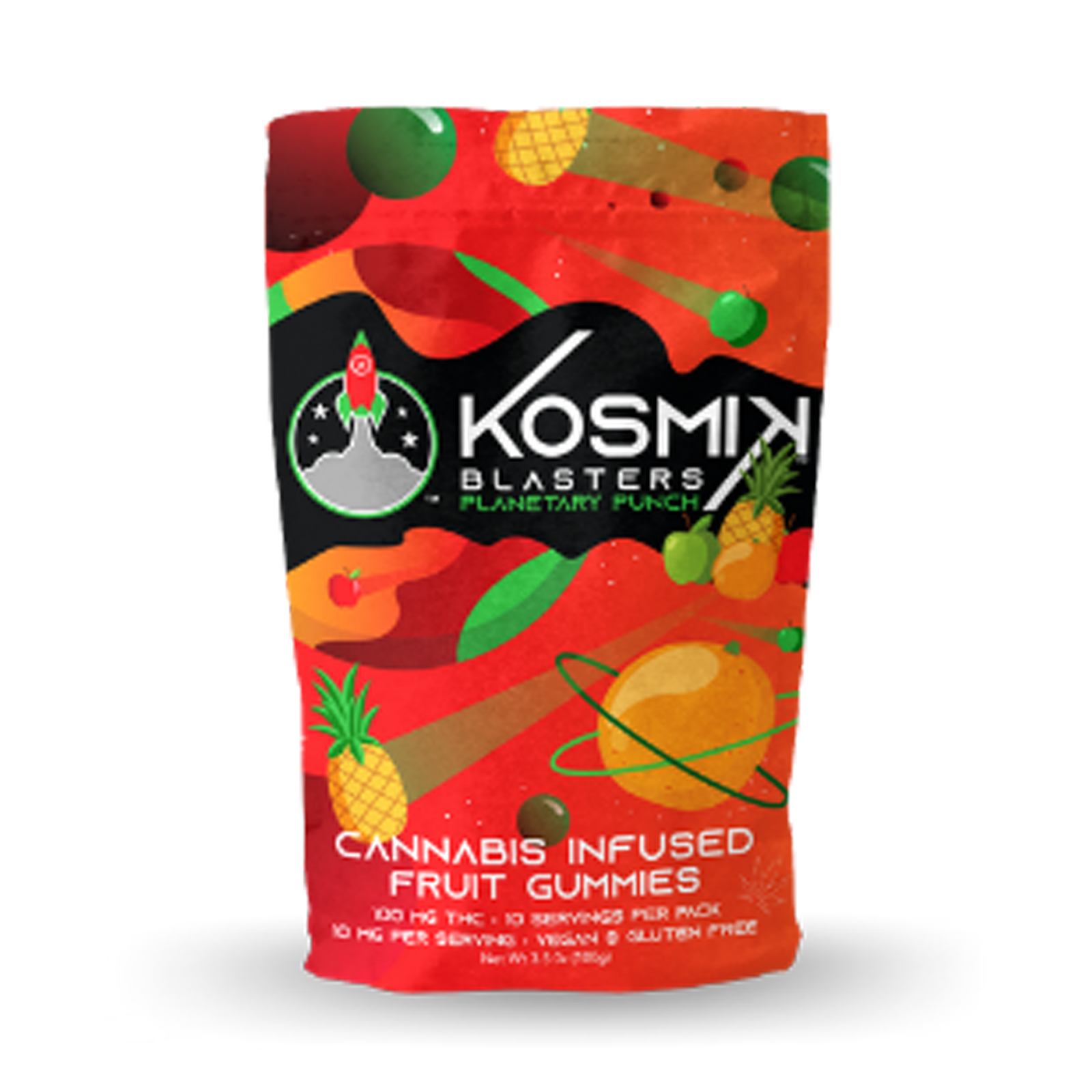 Photograph of product: Planetary Punch Blaster Gummies | 100mg