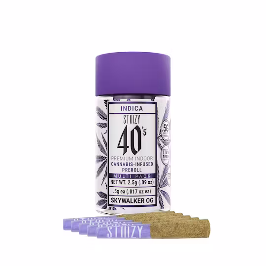 Photograph of product: Stiiizy Preroll Pack 2.5g Sky OG