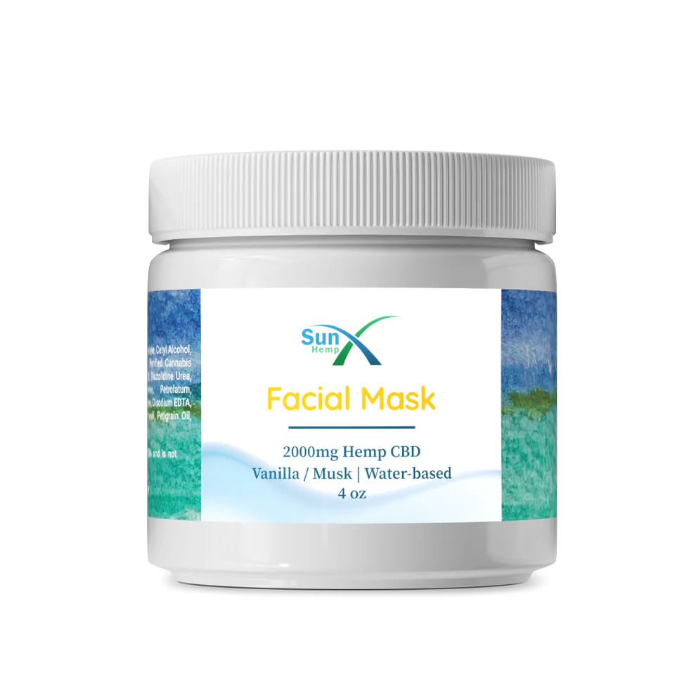 Photograph of product: SunX Hemp | CBD Facial Mask | 2000mg