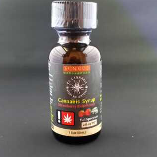Photograph of product: Ra Wild Strawberry Elderflower Syrup 1oz