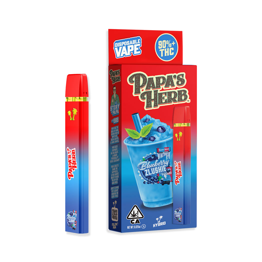 Photograph of product: Papa's Herb | Disposable | Blueberry Zlushie | 1g
