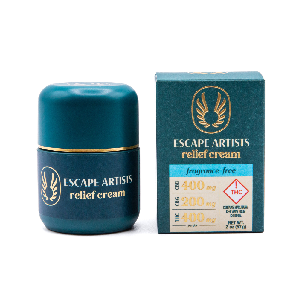 Photograph of product: Unscented- (2:1:2 TH-oui:CBG:CBD) - Relief Cream - Escape Artist
