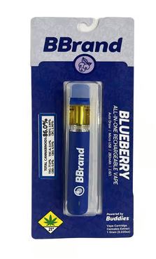 Photograph of Product: Blueberry Flavored Distillate Disposable | 1g