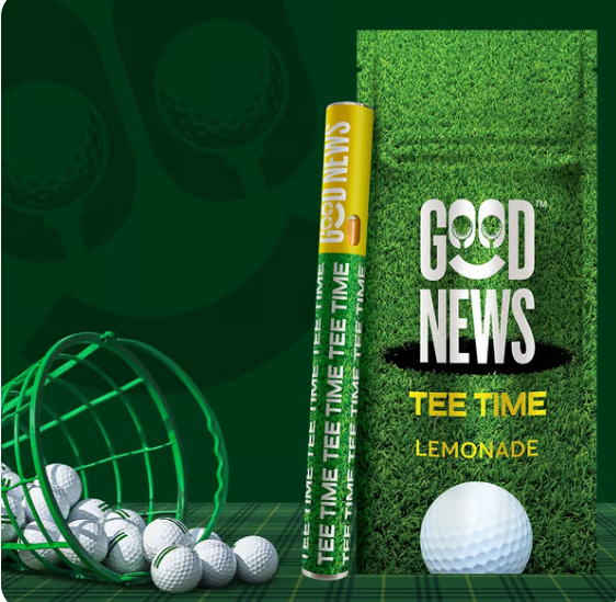 Photograph of product: Tee Time Lemonade Disposable Vape | 0.5g - Good News
