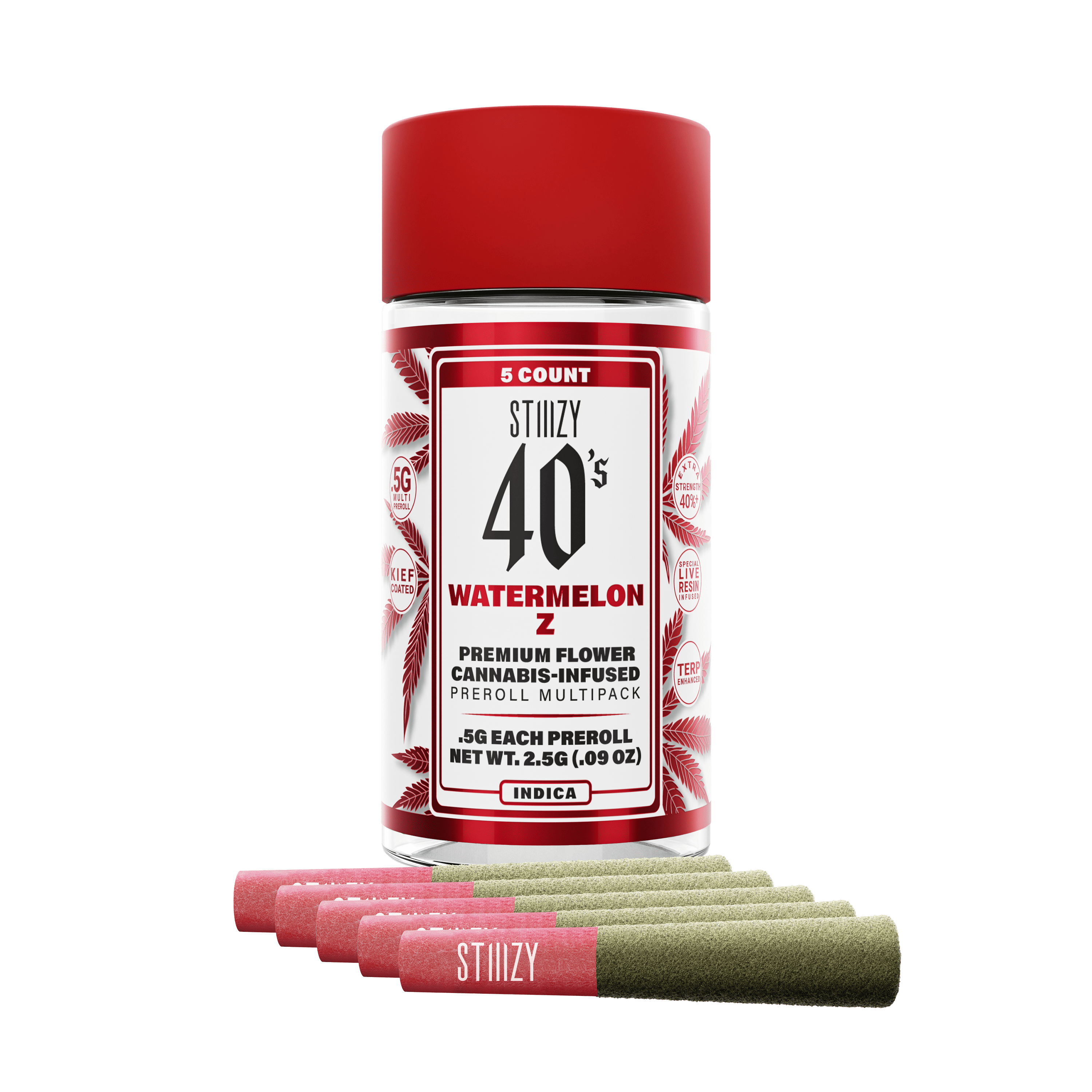 Photograph of product: Watermelon Z | 40's Infused Preroll | 5pk