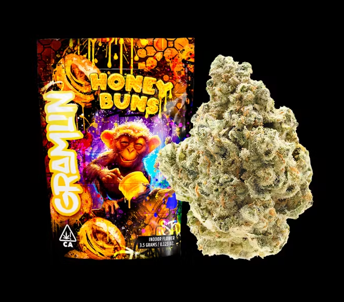 Photograph of product: Gramlin Honey Buns Hybrid Flower 3.5g