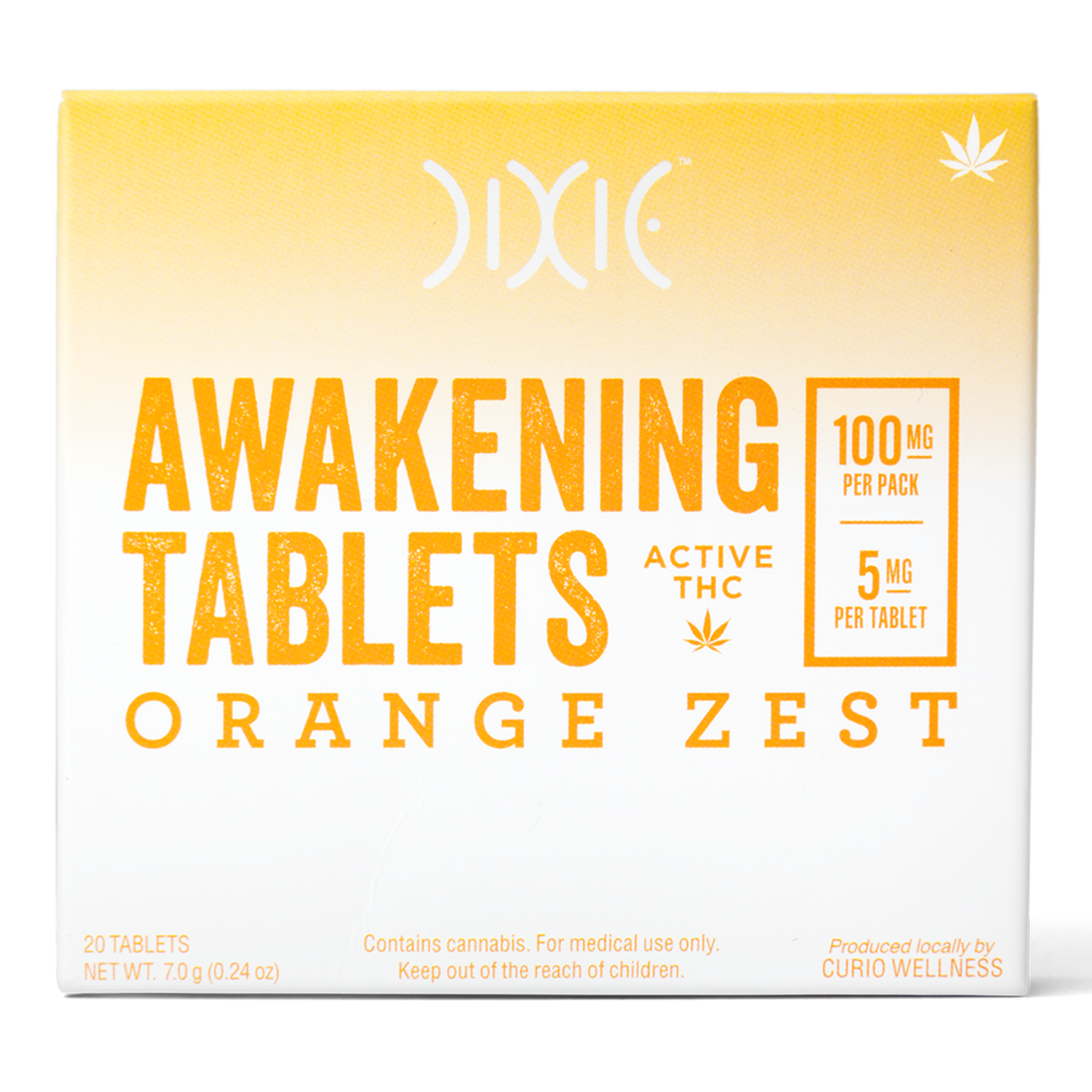 Photograph of product: Orange Awakening Tablets 5mg 20pk | 100mg