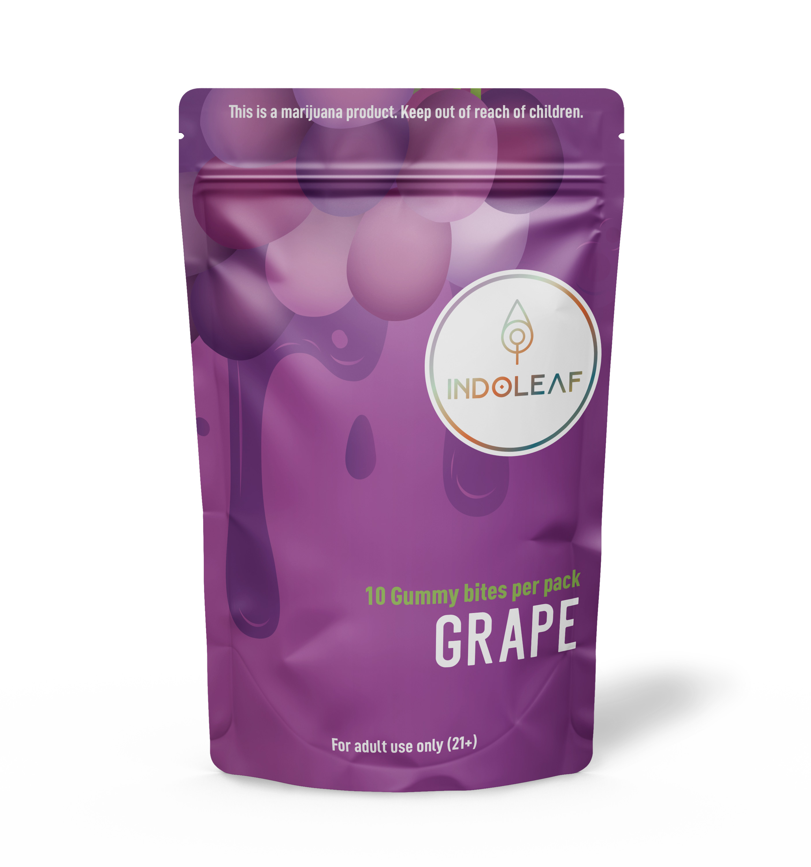 Photograph of product: IndoLeaf | Grape | Gummy 100 mg [#64]