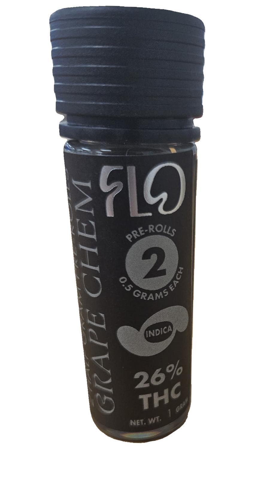 Photograph of product: FLO Extracts | Grape Chem | Pre-Roll | 2 Pack