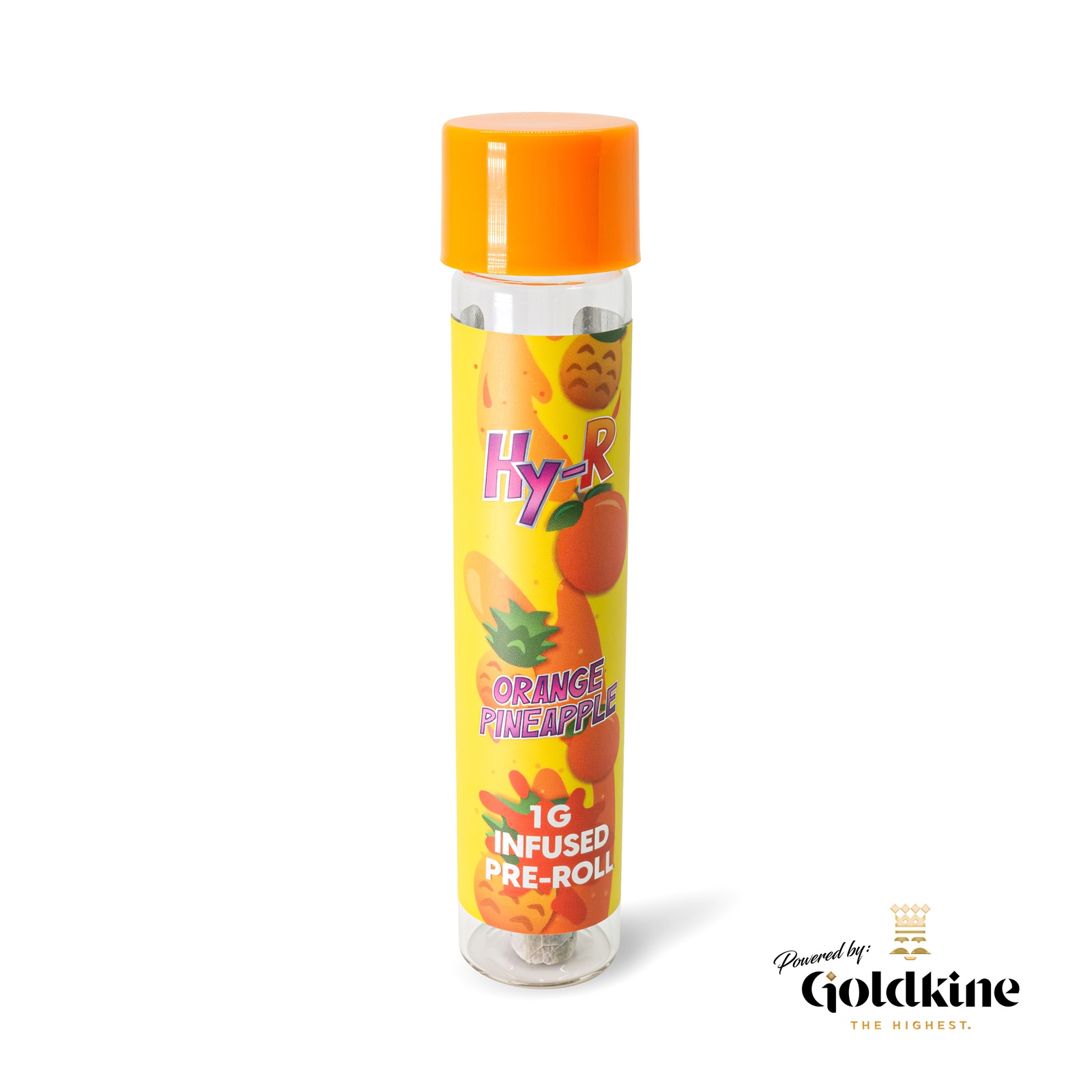 Photograph of product: HY-R | ORANGE PINEAPPLE | INFUSED PRE-ROLL | 1G | REC