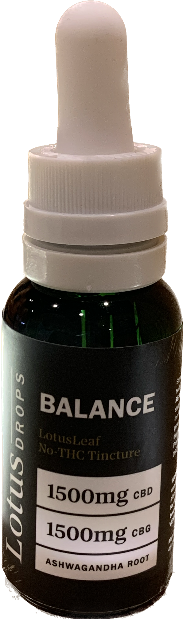 Photograph of product: LotusLeaf Tincture | BALANCE | 1500mg CBD 1500mg CBG