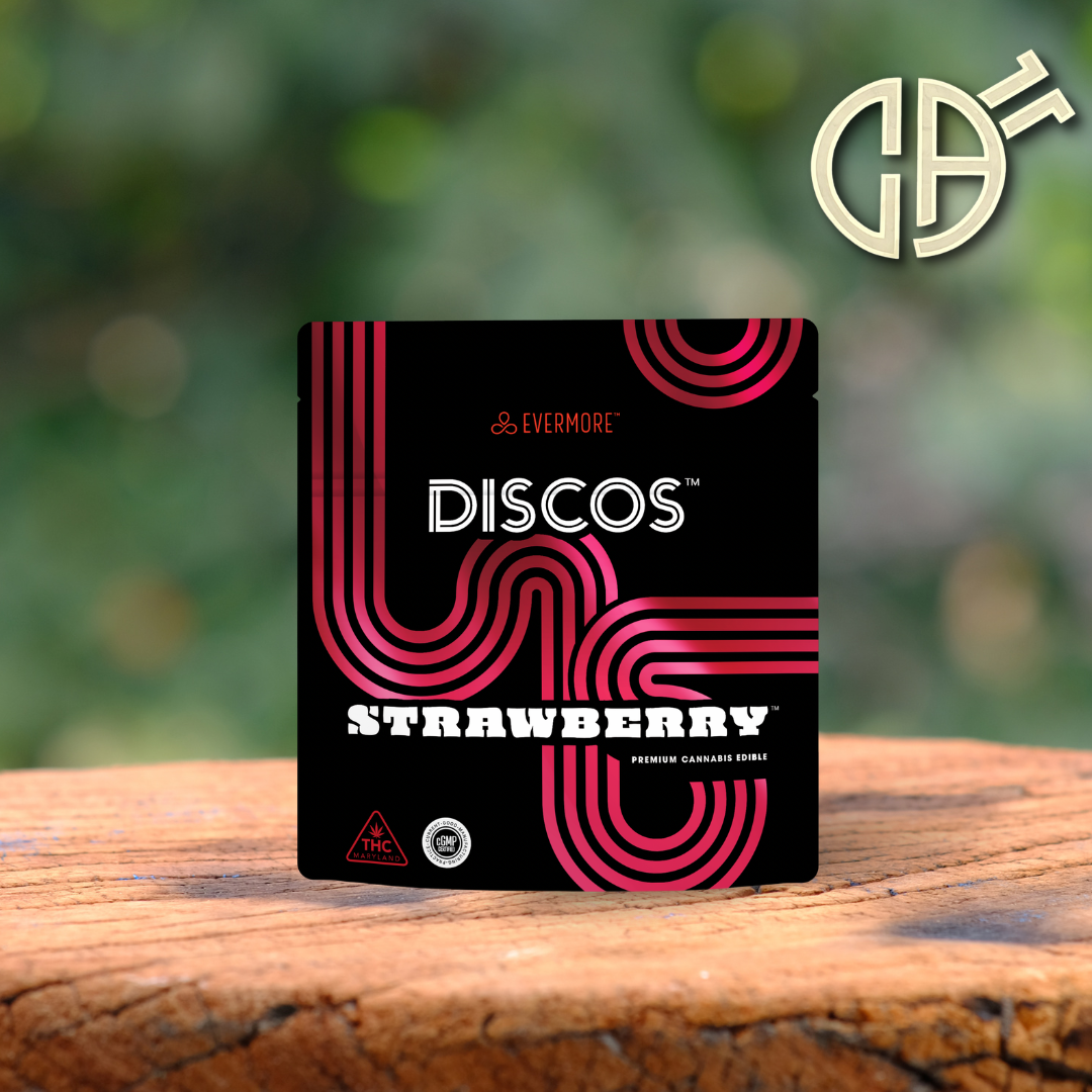 Photograph of product: Discos | Strawberry "Live Resin" Chews 10mg - 10pk | 100mg