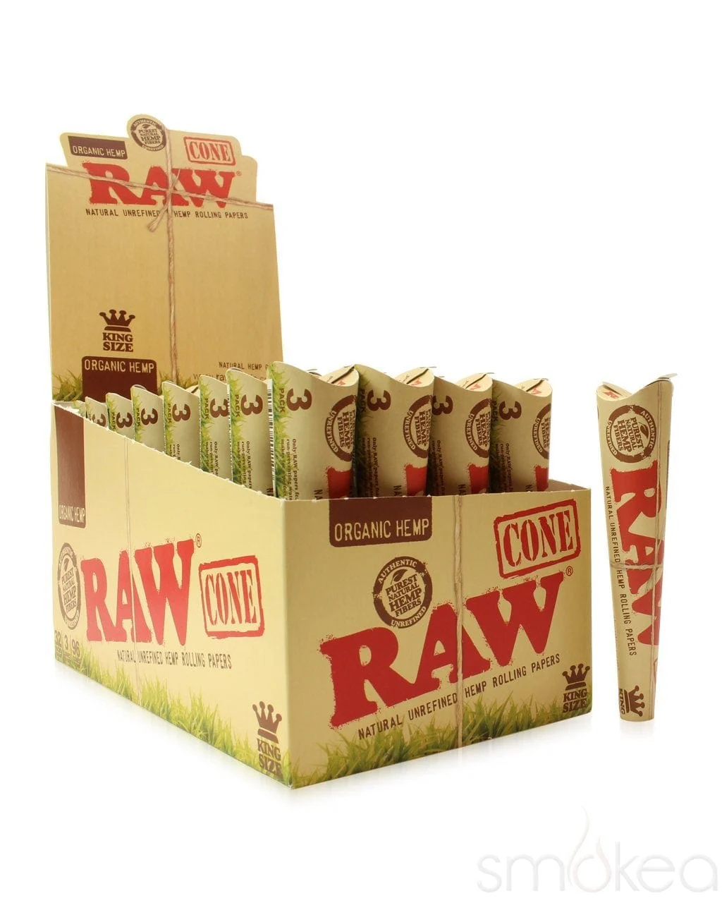Photograph of product: RAW | Organic Cones | King Size