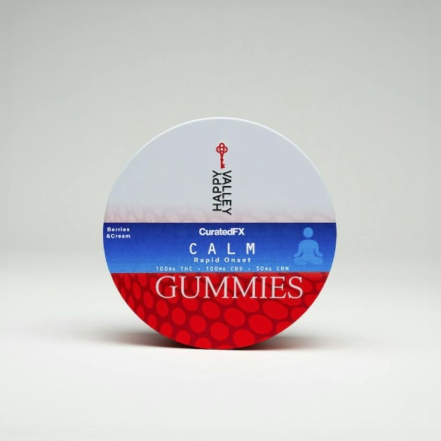 Photograph of product: CALM - Berries & Cream - Rapid Onset CuratedFX Gummies