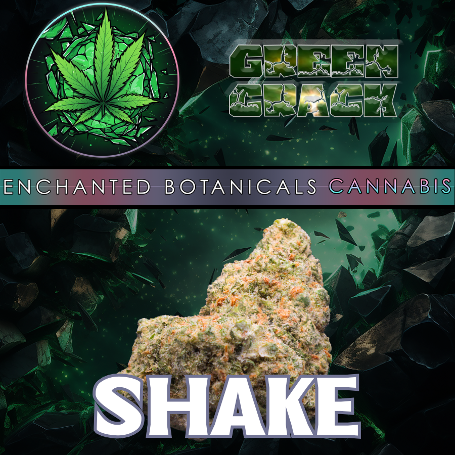 Photograph of product: Flower - Green Crack - Hybrid - SHAKE - 1g