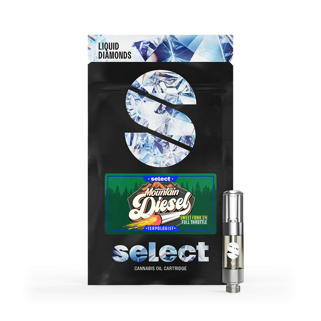 Photograph of product: Mountain Diesel (H) .5g Liquid Diamonds Cartridge