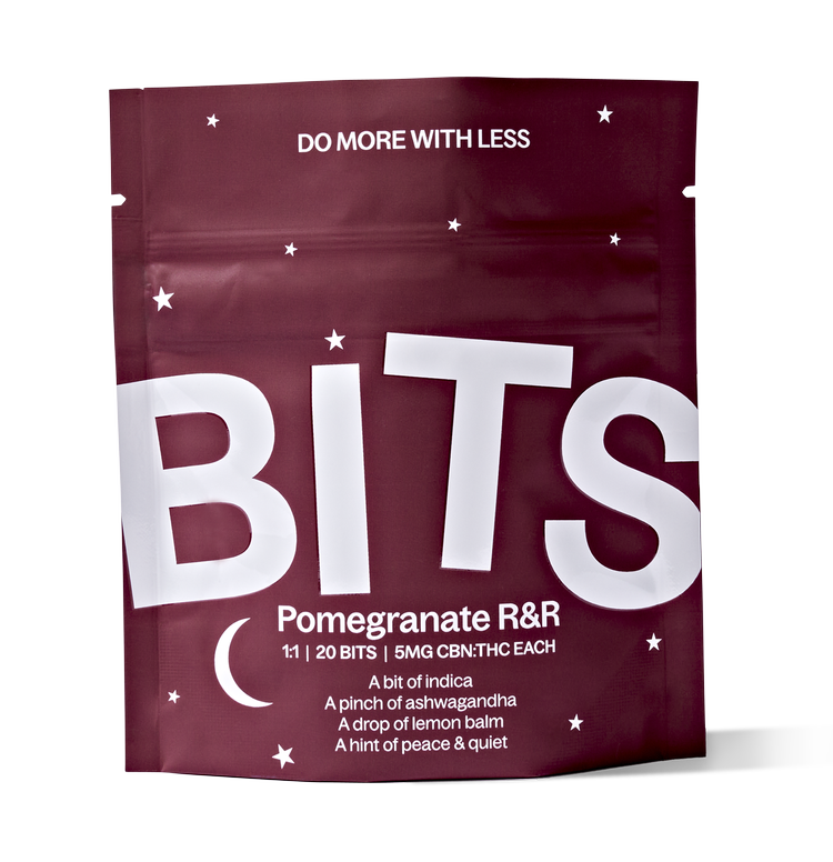 Photograph of product: Pomegranate 1:1 Gummies 100mg | Bits