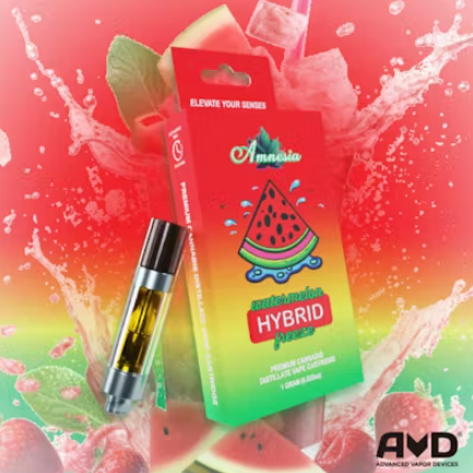 Photograph of product: Amnesia - 1g Cart - Watermelon Freeze