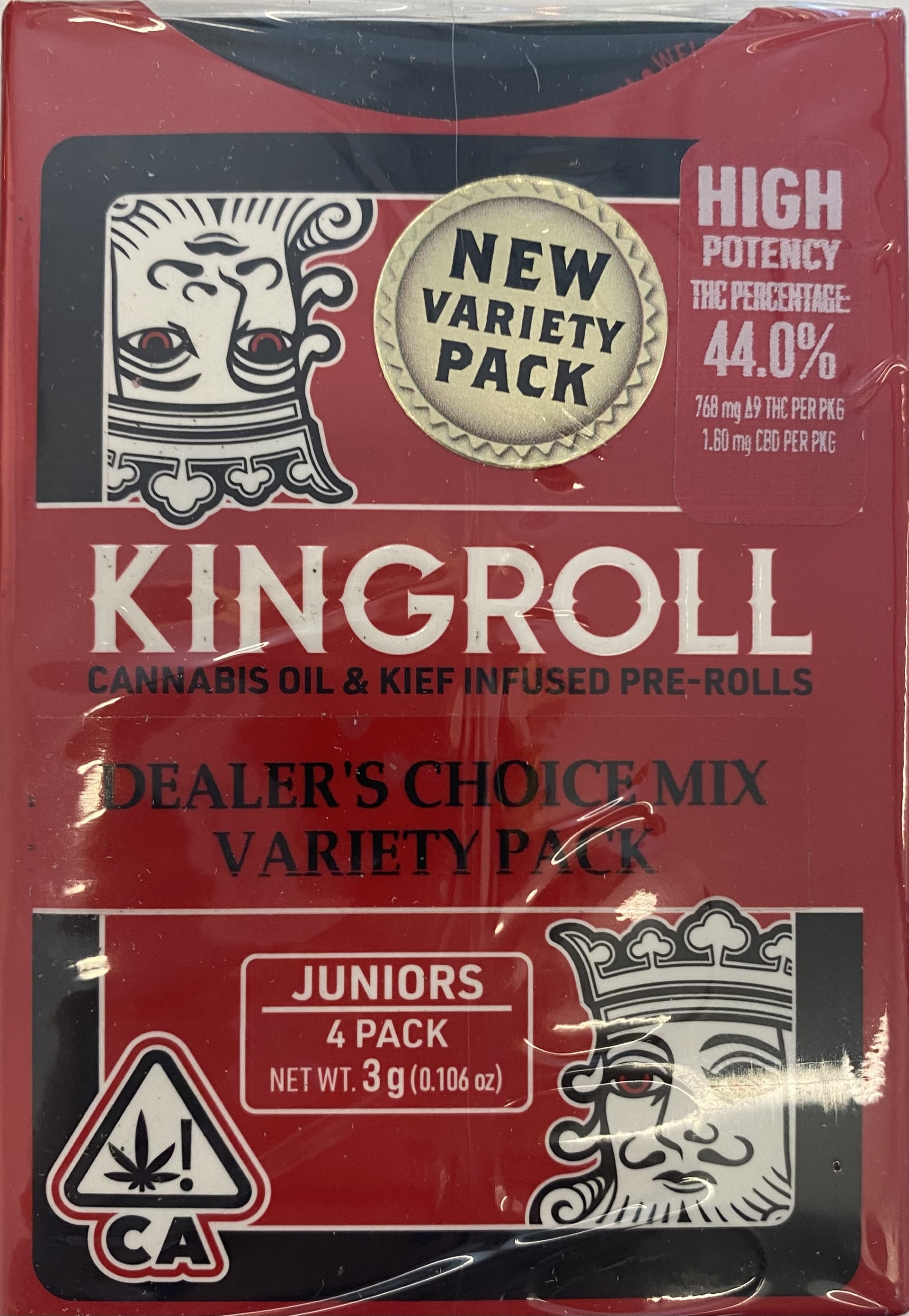 Photograph of product: Dealer's Choice Hybrid 4pk - Preroll-3g