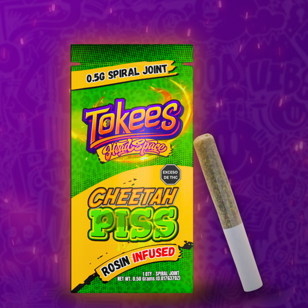 Photograph of product: Cheetah Piss Rosin Infused Preroll