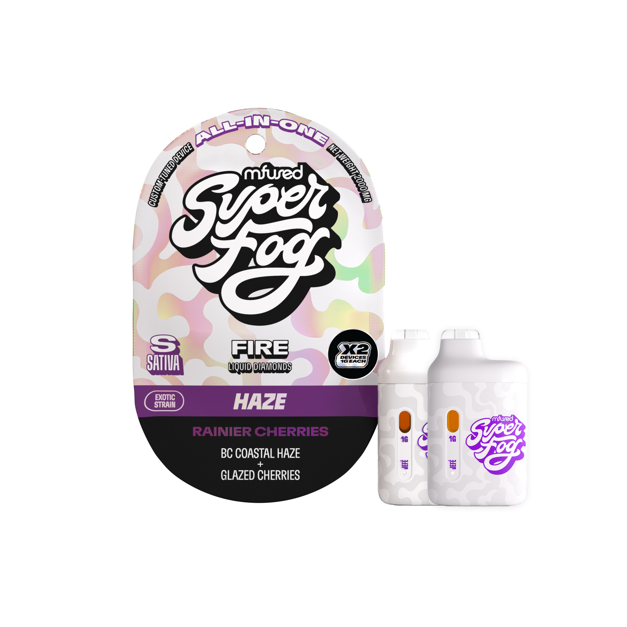 Photograph of product: Rainier Cherries 2pk Disposable Vape | 2g