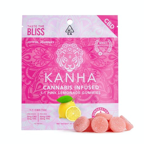 Photograph of product: PINK LEMONADE 1:1 (CBD:THC) 10PK