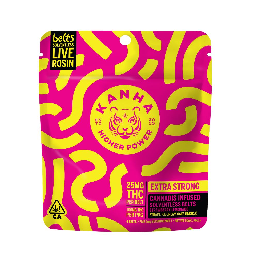 Photograph of product: BELT - NANO SOLVENTLESS INDICA STRAWBERRY LEMONADE 100MG - KANHA