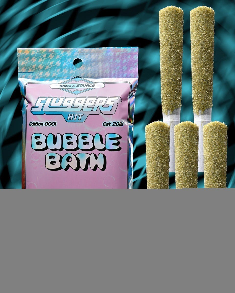 Photograph of product: Sluggers Hit - Bubble Bath Pack Juiced - pre rolls