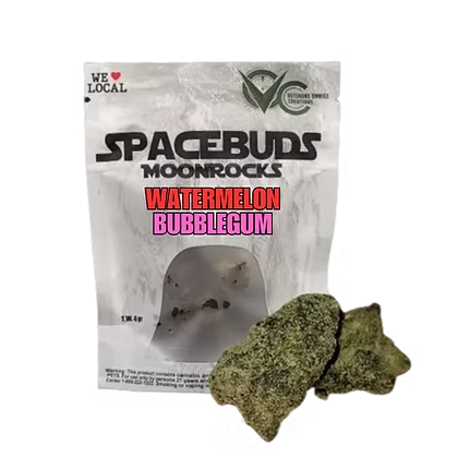 Photograph of product: SPACEBUDS MOONROCKS | WATERMELON BUBBLEGUM | 4G