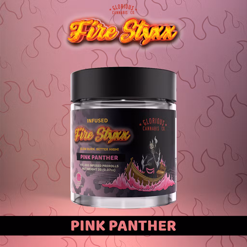 Photograph of product: Fire Styxx- Pink Panther- 2g 4pk of Infused Prerolls
