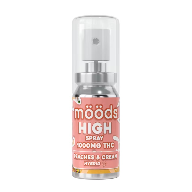 Photograph of product: Peaches & Cream (High) Spray - 1000mg - Moods