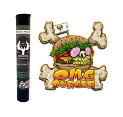 Photograph of product: Lazy River OMG Burger | Preroll - 1g