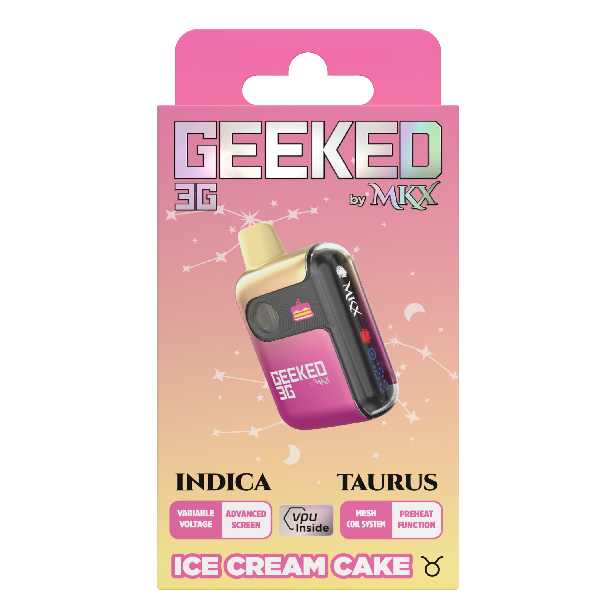 Photograph of Product: Geeked - Ice Cream Cake Disposable 3g