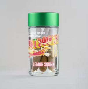 Photograph of product: Jetpacks Lemon Skunk Pre Roll 5pack
