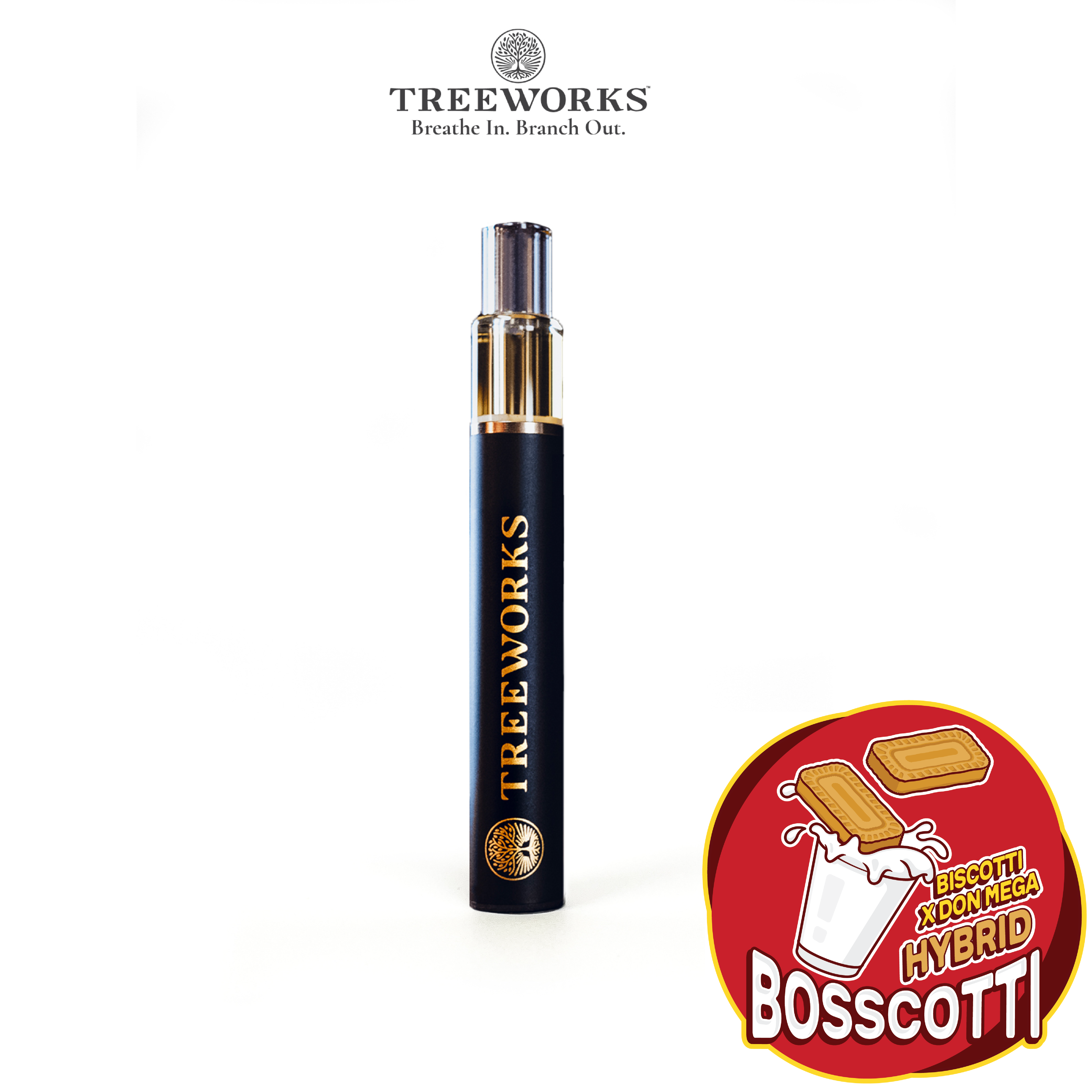 Photograph of product: Treeworks - Bosscotti - Rosin Wand - 0.5g