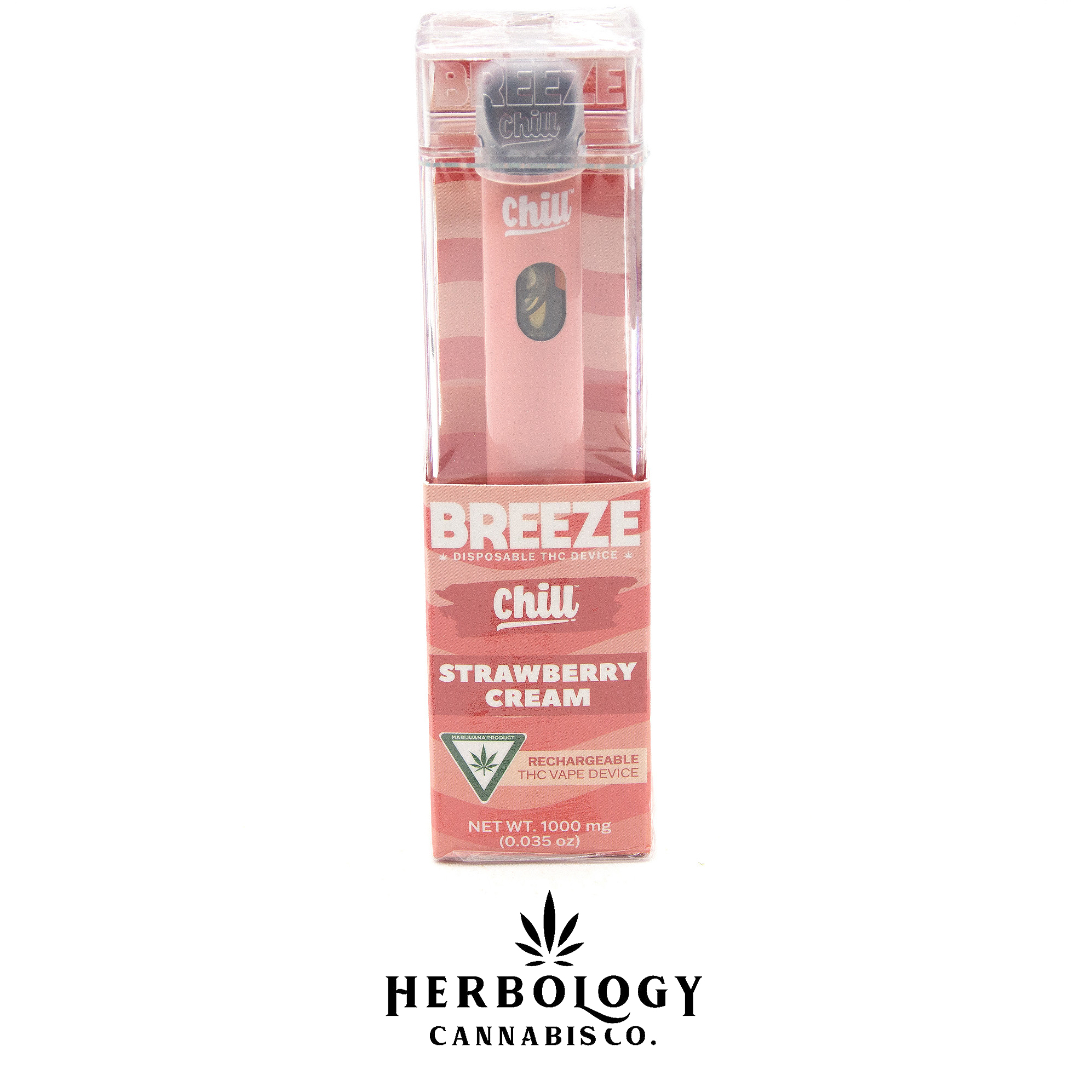 Photograph of product: Breeze Canna | Disposable | Strawberry Cream | 1g