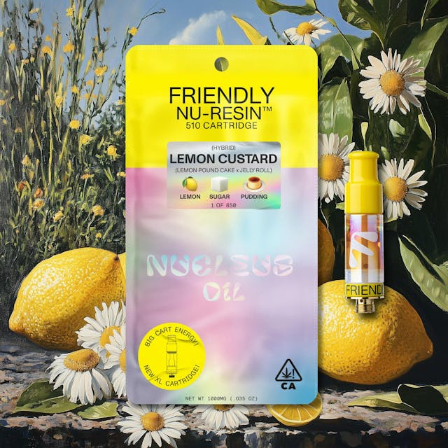Photograph of product: Lemon Custard- Nucleus Cured Resin Cart 1g - 