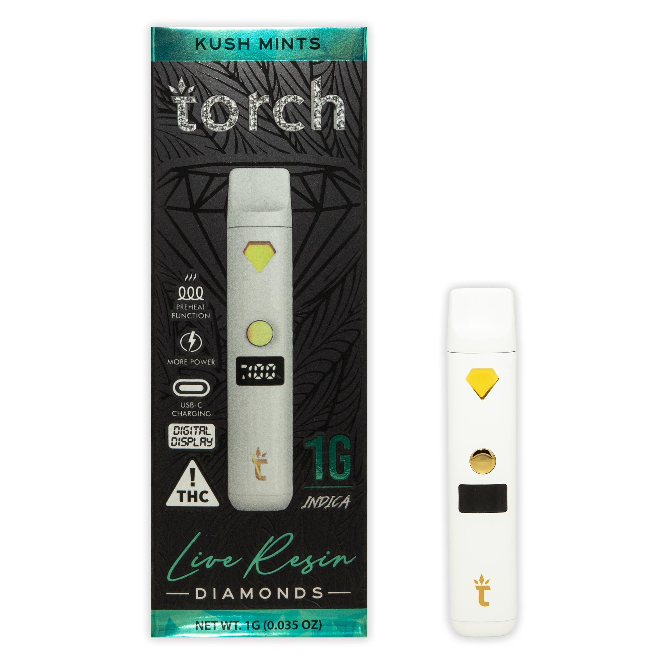 Photograph of product: Kush Mints Disposable LR Torch