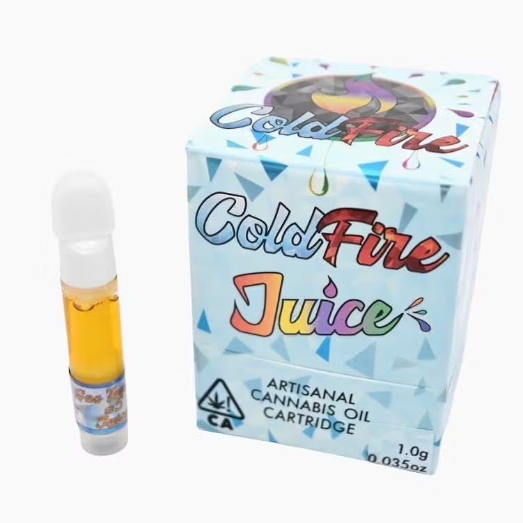 Photograph of Product: BLUE NERDZ - CURED RESIN JUICE CARTRIDGE - 1G - COLDFIRE X FLIGHT PATH