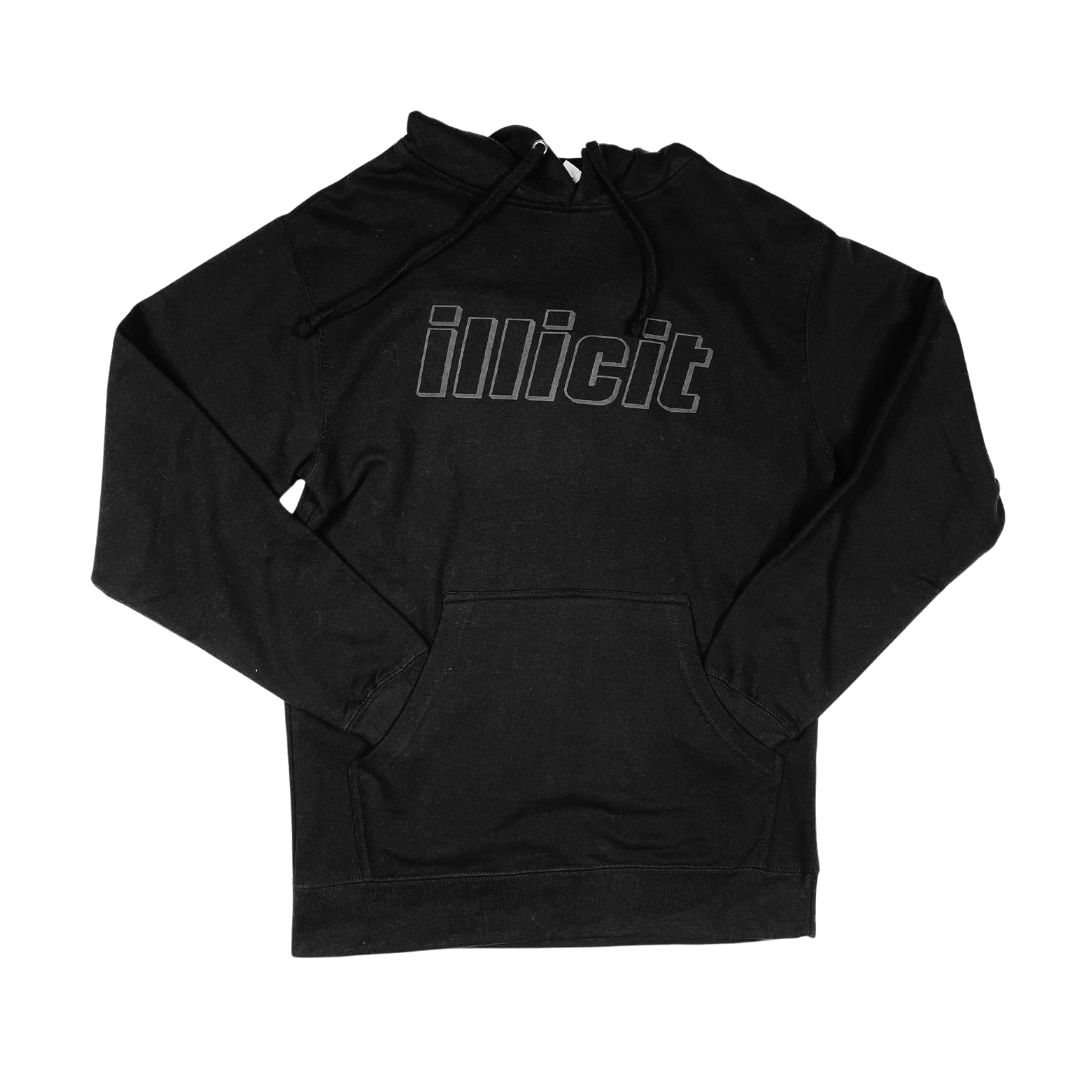 Photograph of product: Puff Print Hoodie - Black