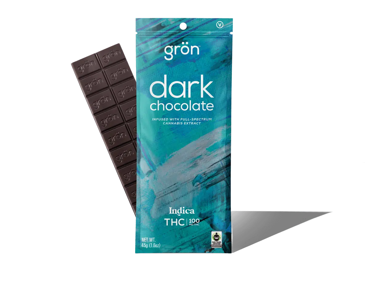 Photograph of product: Oui'd Dark Chocolate | 100mg Chocolate Bar