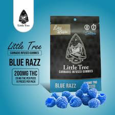 Photograph of product: Little Tree - Gummies - au chocolat Rosin - Blue Razz - 200MG