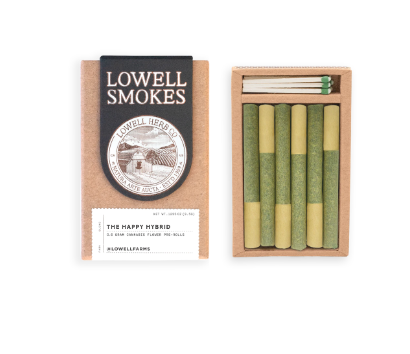 Photograph of product: Lowell | Pre-Roll Pack | The Happy Hybrid Blend | 6pk