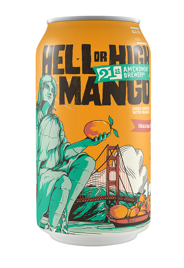 Photograph of product: 21st Amendment | Bev 100mg | Mango