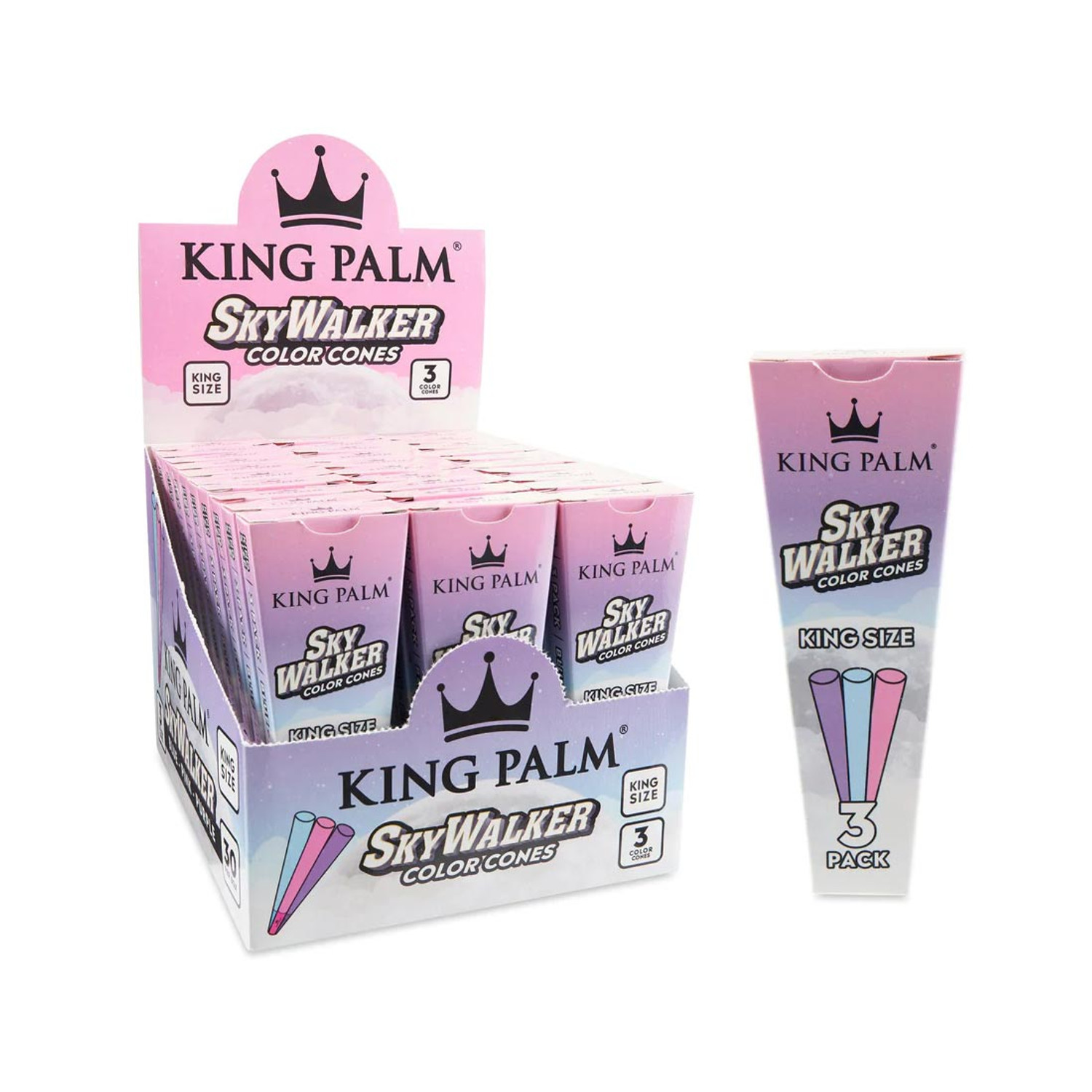 Photograph of product: King Palm | Skywalker Color Cones 3pk