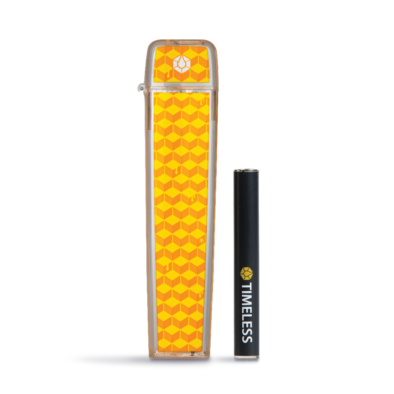 Photograph of product: Yellow Half Gram Flip Case & Black Battery Combo
