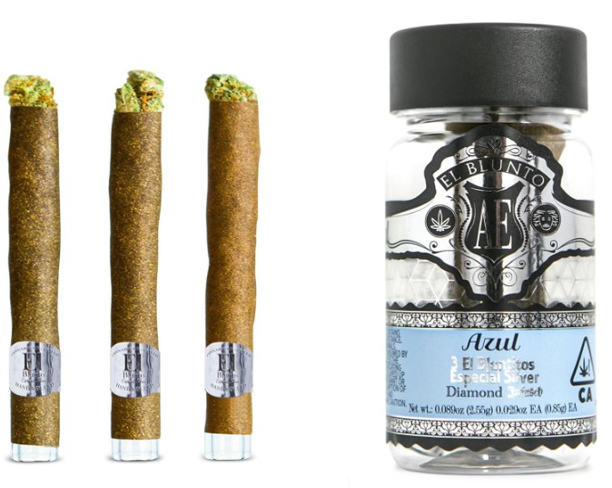 Photograph of product: Azul [I] - Especial Silver Diamond Infused Bluntito 3PK