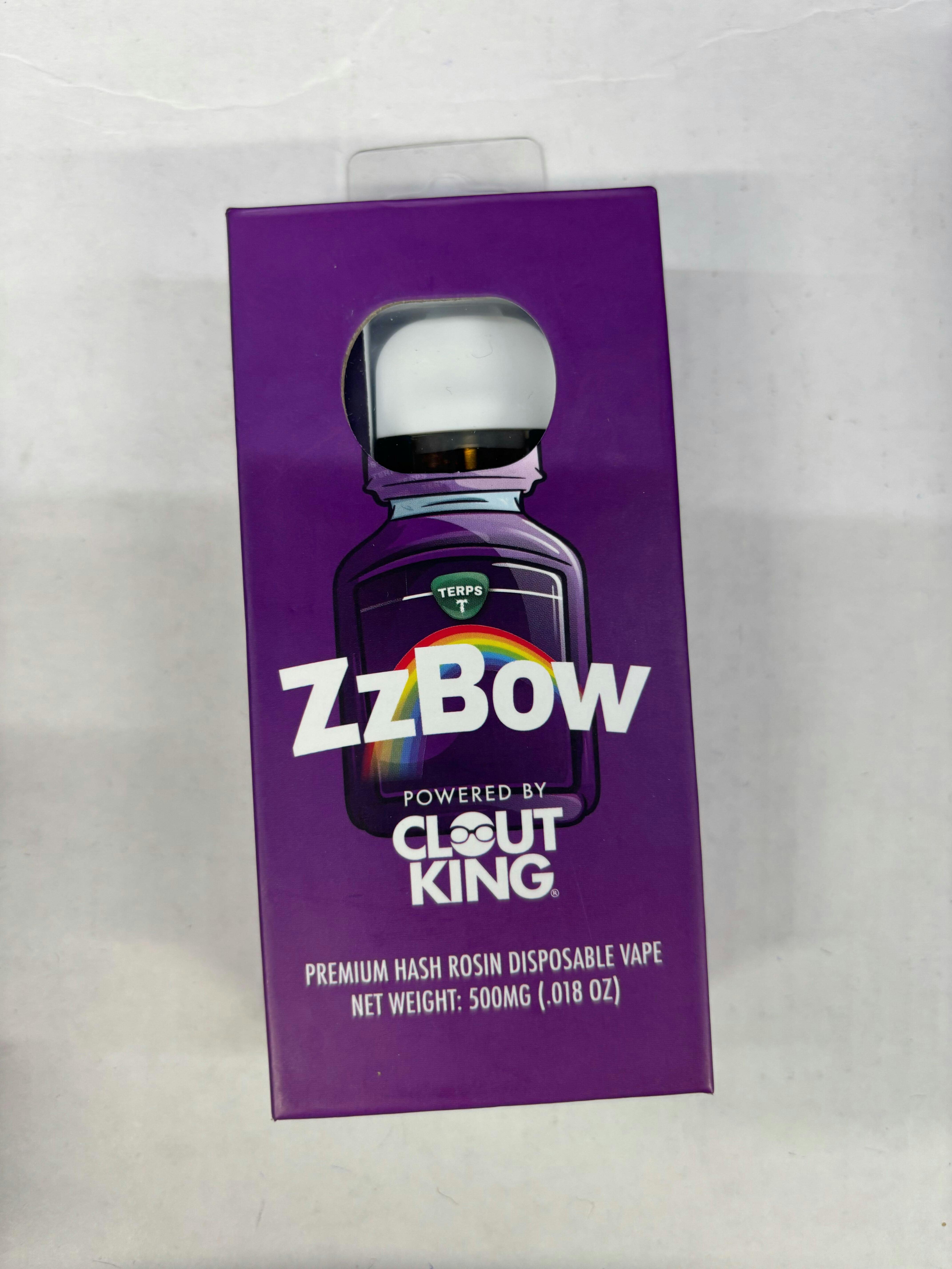 Photograph of product: CLOUT KING | ZZBOW - LIVE au chocolat ROSIN DISPOSABLE Oui'd-HYBRID