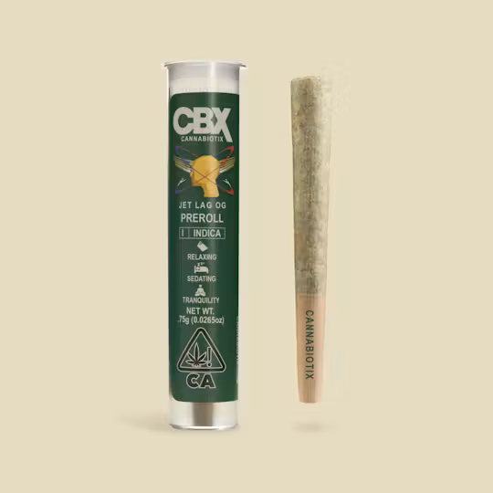 Photograph of product: CBX | Jet Lag OG .75g Pre-Roll